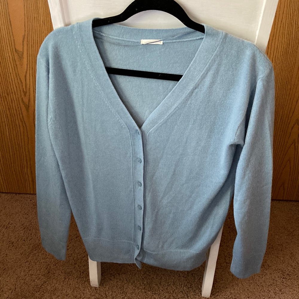 Uniqlo Blue Cardigan